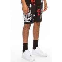 Mens Chrome Cross Skull Shorts Mens Chrome Cross Skull Shorts