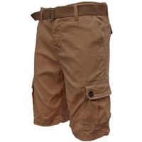 Mens Belted Cargo Shorts With Pockets Mens Belted Cargo Shorts With Pockets