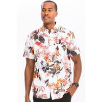 Hawaiian Print Button Down Shirt