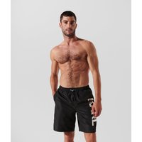 Karl Lagerfeld – Logo Long-board Shorts, Man, Black, Size: Xs Karl Lagerfeld – Logo Long-board Shorts, Man, Black, Size: Xs