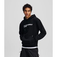 Kl Jeans – Logo Hoodie, Man, Black, Size: Xs Kl Jeans – Logo Hoodie, Man, Black, Size: Xs