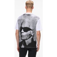 Kl Jeans – Relaxed Karl Print shirt, Man, White, Size: Xs
