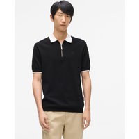 Karl Lagerfeld – Contrast Collar Polo Shirt, Man, Black, Size: Xs Karl Lagerfeld – Contrast Collar Polo Shirt, Man, Black, Size: Xs