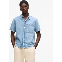 Kl Jeans – Short-sleeved Denim Shirt, Man, Blue, Size: Xs Kl Jeans – Short-sleeved Denim Shirt, Man, Blue, Size: Xs