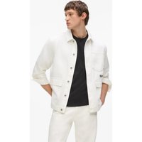 Kl Jeans – Utility White Denim Jacket, Man, White, Size: Xs