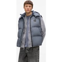 Kl Jeans – Hooded Puffer Vest, Man, Blue, Size: Xs Kl Jeans – Hooded Puffer Vest, Man, Blue, Size: Xs