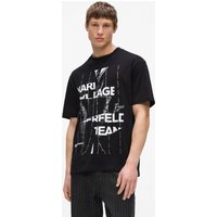 Kl Jeans – Relaxed Pinstripe Graphic shirt, Man, Black, Size: Xs Kl Jeans – Relaxed Pinstripe Graphic shirt, Man, Black, Size: Xs