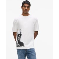 Karl Lagerfeld – Karl Print shirt, Man, White, Size: Karl Lagerfeld – Karl Print shirt, Man, White, Size: