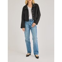 Cropped Faille Jacket