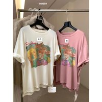 Vintage Art Graphic Shirt Abstract Illustration Loose Fit Casual Oversized Tee Vintage Art Graphic Shirt Abstract Illustration Loose Fit Casual Oversized Tee
