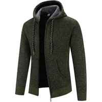 Men’s Fleece Clothes Knit Cardigan Jumper Hooded Jackets Brown Sweaters Warm Harajuku Coat Men’s Fleece Clothes Knit Cardigan Jumper Hooded Jackets Brown Sweaters Warm Harajuku Coat
