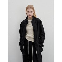 Wrinkle Patch Pocket Drawstring Jumper Wrinkle Patch Pocket Drawstring Jumper