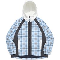 Color Combination Windbreaker [Light Blue]