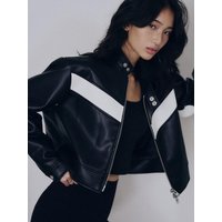 LTR- Biker Crop Jacket [BLACK]