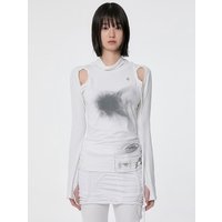 Cut-out Turtleneck Long Sleeve Top_White Cut-out Turtleneck Long Sleeve Top_White