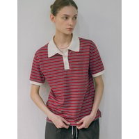 Stripe Polo Shirt RedNavy Stripe Polo Shirt RedNavy
