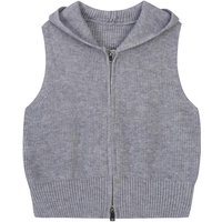 Two-Way Hooded Vest Zip-Up TJVCI