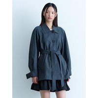 Belted Midi Trench Coat Ash KEM