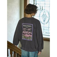Flower-printed Pigment Sweatshirt MMT color Flower-printed Pigment Sweatshirt MMT color