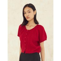 Colt Mohair Cardigan Enzo Red