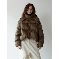 Down Puffer Jacket Brown Down Puffer Jacket Brown