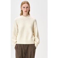Wool Blend Semi-Oversized Turtleneck Sweater [Cream]
