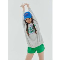 Cotton Crewneck Melange Sweatshirt