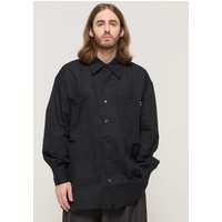 OXFORD LINE TWO POCKET OVERSHIRT BLACK OXFORD LINE TWO POCKET OVERSHIRT BLACK