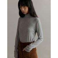 Shirred Turtleneck Soft