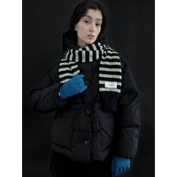 String Puffer Down Jacket [Black]