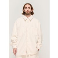 Teddy Oversized Fleece Shirt [Beige]