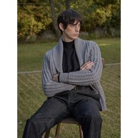 Wool Shawl Collar Cardigan [Gray] CA