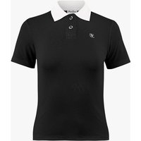 Jacquard Collar Slim Fit shirt [Black]