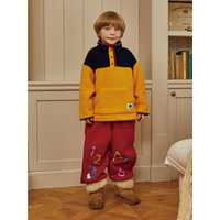 Fleece Cotton Numbered Jogger Pants [RED]