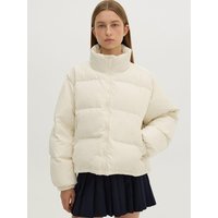 Premium Down-Filled Puffer Short Jacket [Beige]