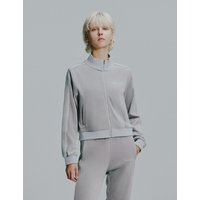 Velvet Tape Regular Fit Track Jacket [Silver]