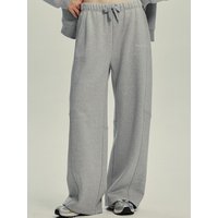Wide-leg Fleece-lined Cotton-poly Sweatpants Wide-leg Fleece-lined Cotton-poly Sweatpants