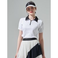 Half-Zip Cotton-Polyester Essential Polo Shirt [Beige]