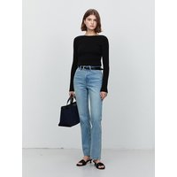 Essential Semi Boot-Cut Stretch Jeans [Light Blue] UDPAAB