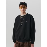 Heavy Weight Cotton Semi-Overfit Sweatshirt [Black]