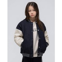 Authentic Wool-blend Quilted Varsity Jacket [Grey]