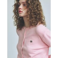 Basic Essential Washable Round Cardigan [PINK]