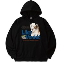 Retro Graphic Loose Fit Hoodie