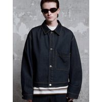 Denim Single Pocket Trucker Jacket [Indigo]