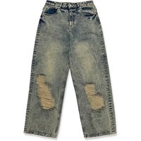Premium Wide-Cut Indigo Jeans Premium Wide-Cut Indigo Jeans