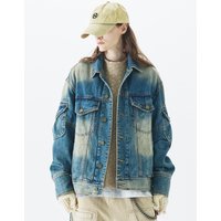 Vintage Patched Denim Jacket [Indigo]