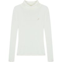 Wool Tencel Turtleneck shirt [Ivory]