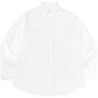 Oxford Cotton Relaxed Fit Long Sleeve Shirt [Ivory]