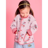 Floral Lightweight Cotton Jumper [Red]