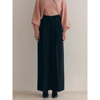 Wide Strap Wrinkle-Resistant Trousers [Navy, Black]
